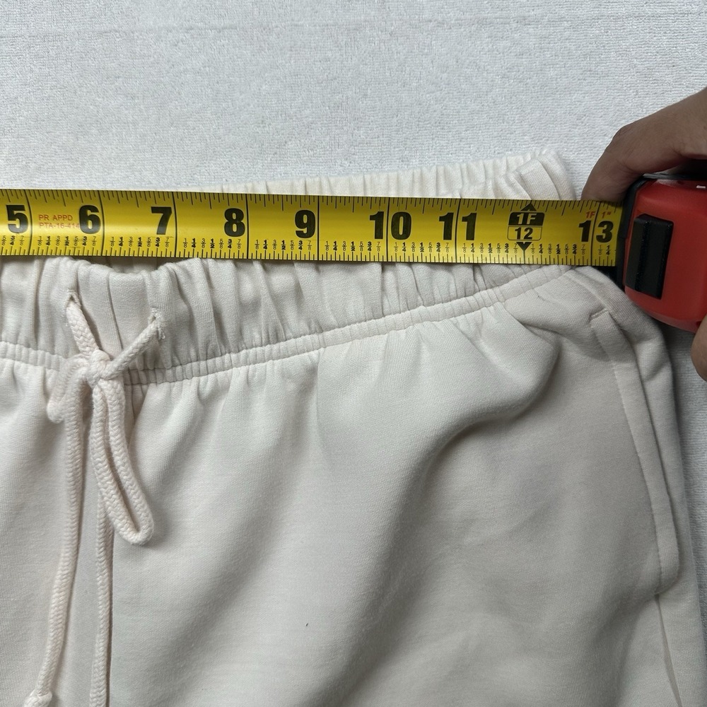 PAC 1980 Women Ivory Joggers Size S Drawstring Sweatpants Casual Lounge - Picture 9 of 14
